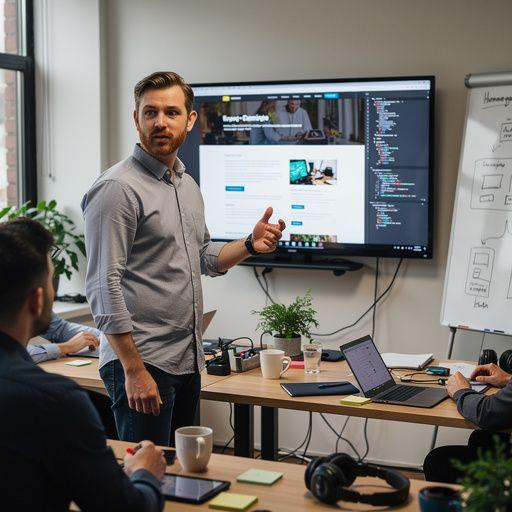 CSS stíluslapok szerkesztése, diákok kreatív munkájának bemutatása.